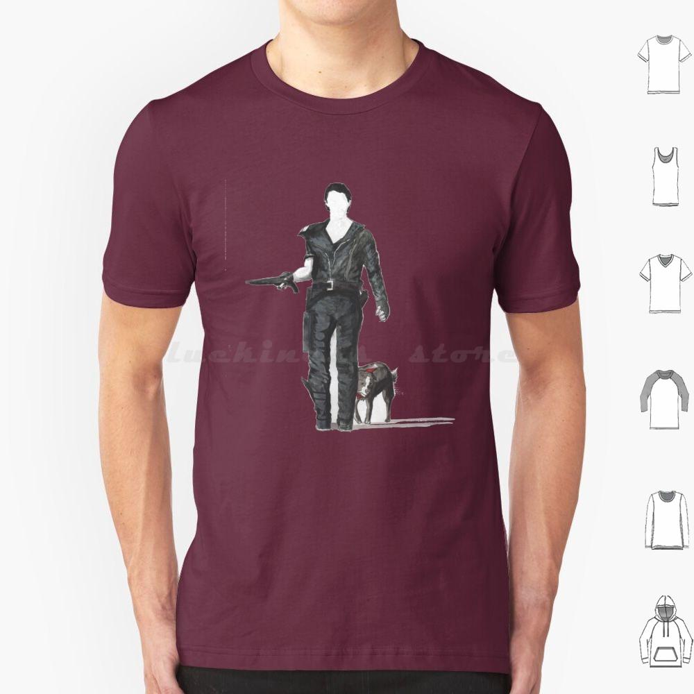 Mad Max  Dog T Shirt Cotton Men Women DIY Print Watercolor Mad Max Rockatansky George Miller Mel Dog S