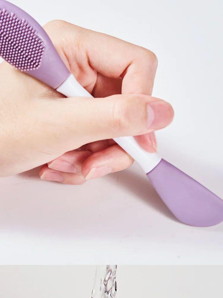 2 In1 Scrub Blackhead Silicone Facial Cleansing & Mask Brush Deep Cleaning Tools Exfoliator Scrub Pore Facial Skin Care