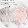 Plush Rubber Foot Warmer for Winter, Household Water-Filled Old-Fashioned Hot Water Bag, Binge-Watching Essential, Detachable and Washable Foot