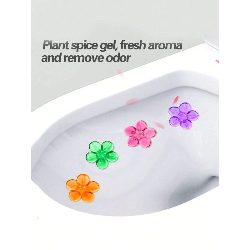 Toilet Cleaning Gel, Flower Stamp Toilet Gel, Flower Fragrance Toilet Deodorant Gel, Toilet Bowl Cleaner, Odor Removal Gel