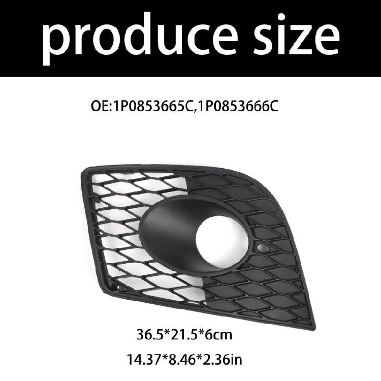 Left/Right Fog Light Grill Automotive Modification Accessories Replacement Front Outer Bumper Grille for Cupra 2005-2012