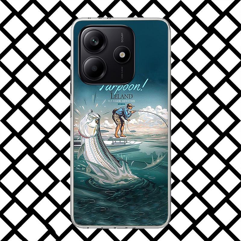 Hunting Fishing Man Phone Case for Xiaomi Redmi Note 15 14 14S 13 12 12S 11 Pro Plus 11E 11T 11S 10S 5G Soft Cover Fundas Redmi