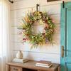 45cm Künstlicher Wildblumen Türkranz Bunter Wildblumen Stil Dekorative Girlande Mehrzweck Heimdeko Kranz Frühling Sommer
