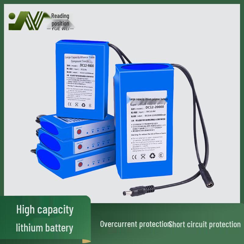 Yuewe 12V Portable Polymer Lithium Battery Power Supply