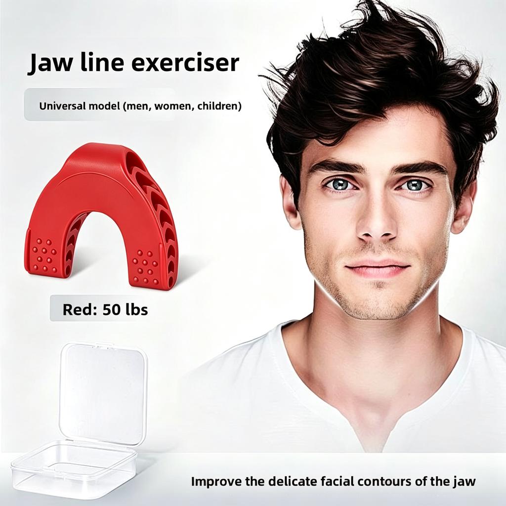 Silicone Jaw Trainer Masseter Ball for Facial Exercise & Sports Fitness
