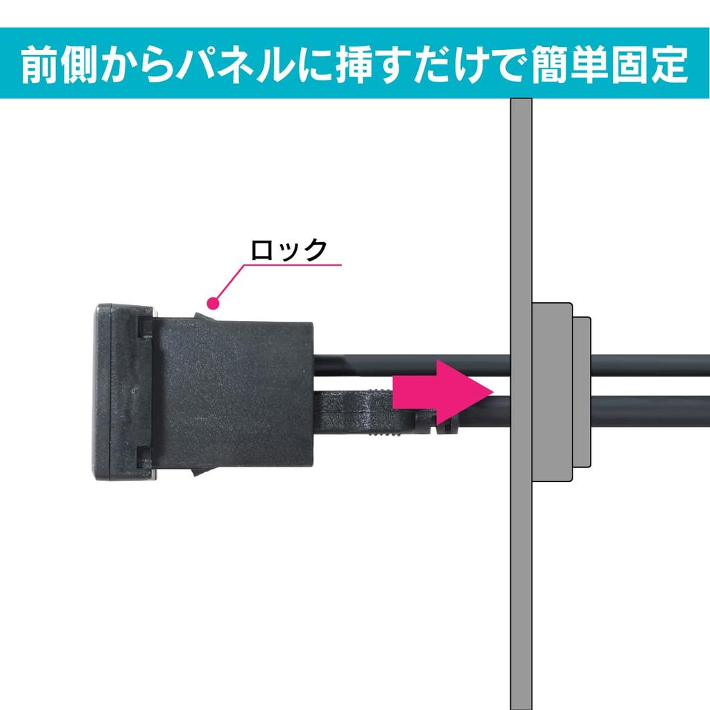 BeatSonic Verlängerungskabel für Port USB Eingangsport 2m High Speed HDMI Dünner Stecker mit Alpine USB/HDMI USB10A Toyota/Daihatsu USB/HDMI USB2.0