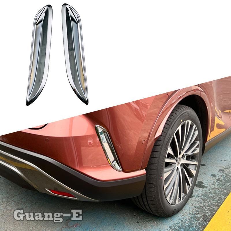 For Lexus RX 350 350h 450h+ 500h 2024 ABS Plastic Mirror Car Rear Bumper Air Vent Trim Strip Eyebrow Trim Accessories