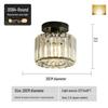 Luxury Crystal Ceiling Light for Nordic Room, Hallway, Entrance, Balcony, or Dining Room - Round/Square Luminaire.