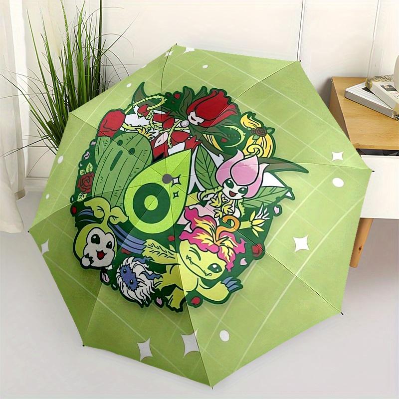 

1pc Fantasy Garden Friends Umbrella with Plastic Handle,Suitable for All Seasons Home Travel Outdoor UmbrellaM1133
