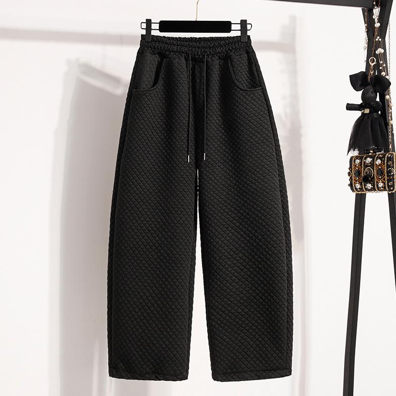 DIMANAF 2025 Herbst Winter Übergröße Damen Hose Damen Lange Hose Übergroß Locker Lässig Unterteile Dick