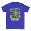 Unisex Funny   Meme  Six Seven Bruh St Patricks DayT Shirts  Pure Cotton Clothes Vintage Short Sleeve Crew Neck Tees