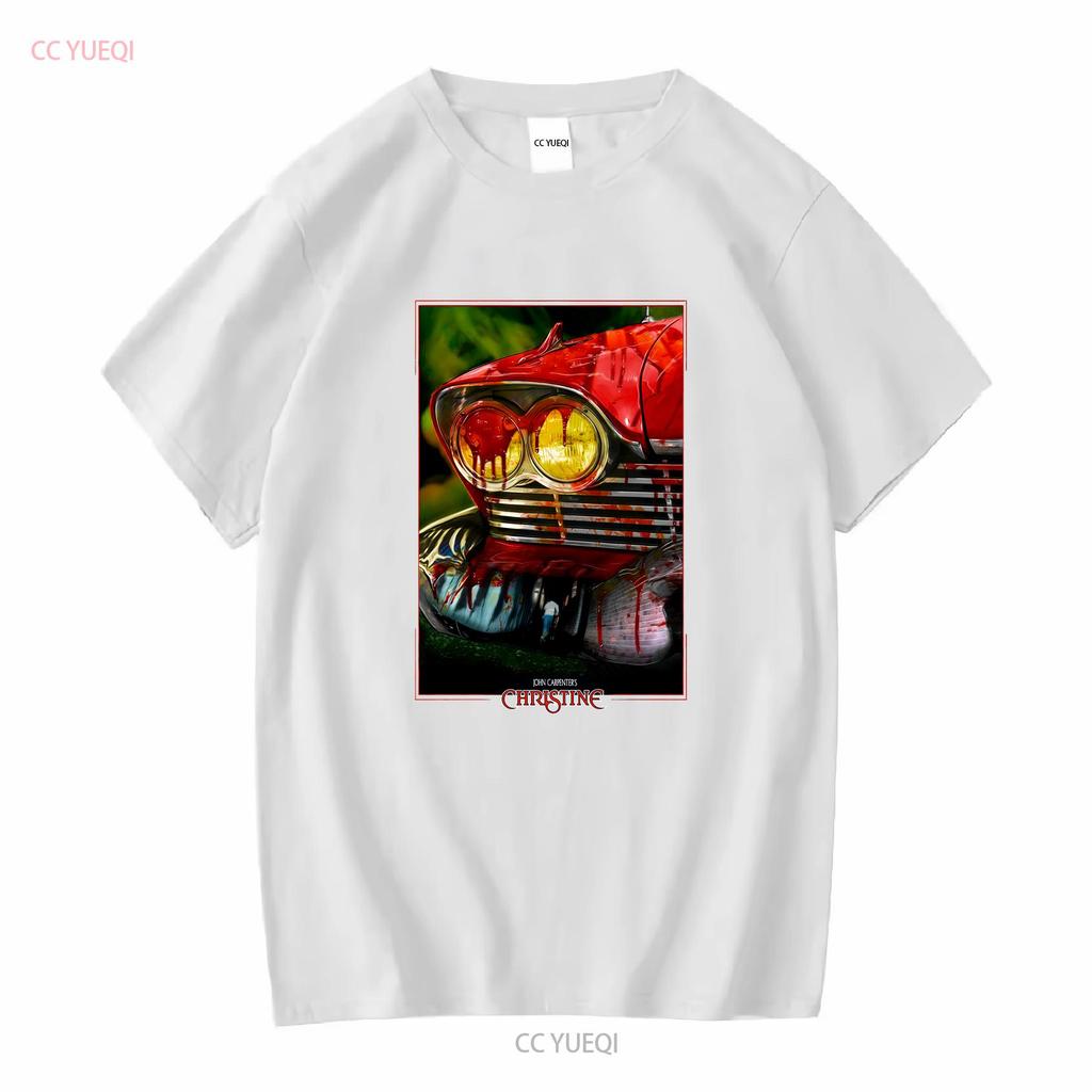 Halloween Stephen Kings Christine T Shirt Classic Horror Car Movie Fan 80s long or short sleeves vintage Washed Stylish Casual