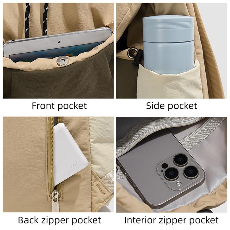 Japanese-style Color-Blocked Schoolbag Large-Capacity Casual Lightweight Waterproof Backpack Multi-Functional Outdoor Backpack