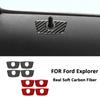 4PCS For Ford Explorer Carbon Fiber Automotive Interior Inner Door Lock Button Switch Panel Modification Decoration Sticker