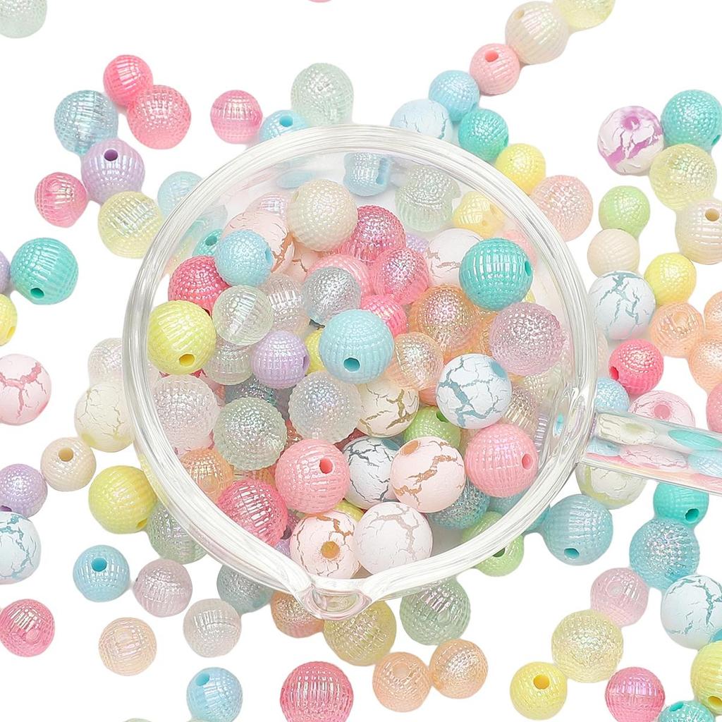 Acrylic Beads Bayberry Charms AB Ball Beads For DIY Jewelry 30-50Pcs