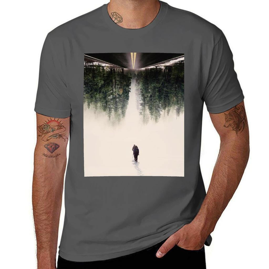 Neues Reise T-Shirt Lässig Locker Tägliches Trage T-Shirt