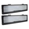 2PCS License Plate Frame Plastic Front Rear License Plate Cover for European Electric Car Tag Black