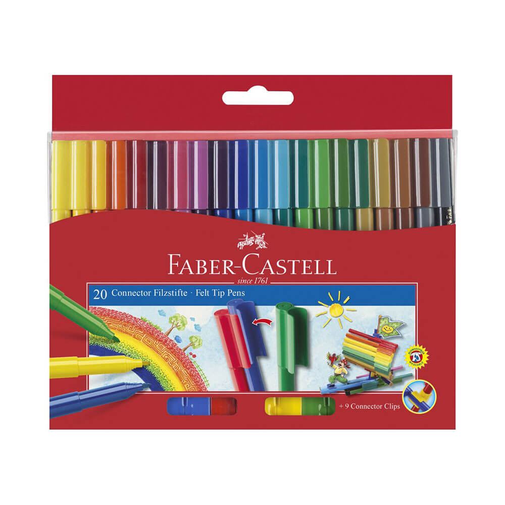 Faber-Castell Verbindungsstifte Marker Wallet of 20