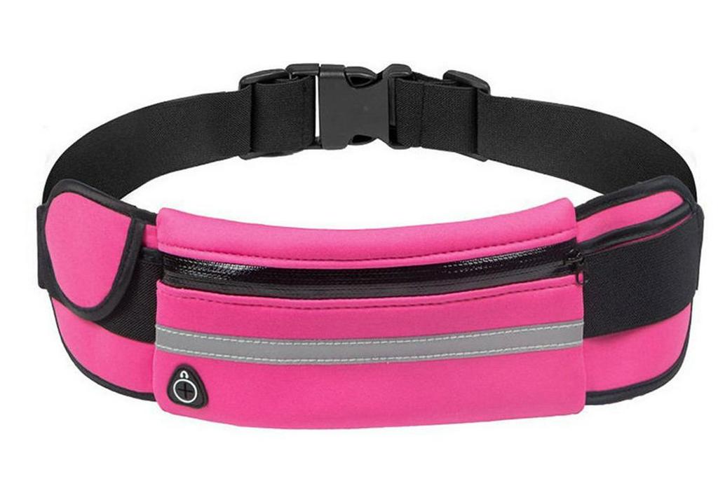 Unisex Waterproof Fitness Waist Bag for Running and Cycling with Phone and Water Bottle Storage