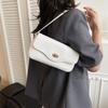 Retro Fashion New Large-capacity Lock Casual Work Commute Single Shoulder Underarm Small Square Women's Bag
