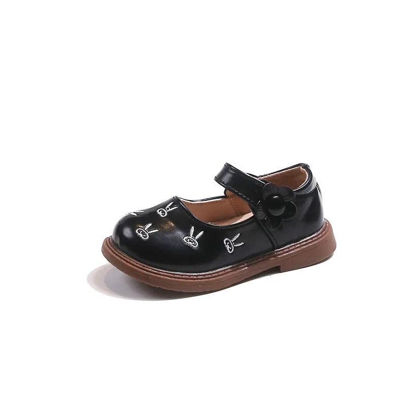 Girls Shoe Soft Sole School Shoes for Children Fashion Leather Shoes Designer Kid Princess Shoes Sneakers Chaussure Enfant Fille