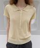 Toabe Linen Half-Open Knit (Yellow)