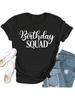 Geburtstagskleidungsstücke für Frauen Happy B-Day T-Shirt Geburtstagsteam Oberteile