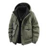 Men's Trendy Windproof Hooded Winter Jacket, Thickened Warm Graphene with White Duck Down.