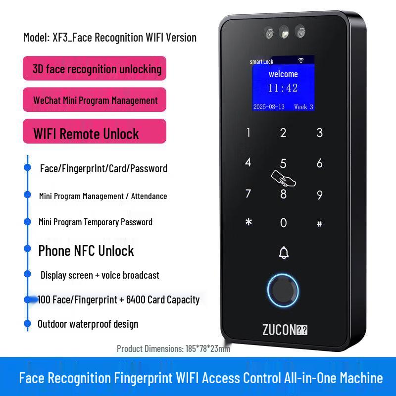 ZUCON Waterproof WiFi Access Control System CN plug (adapter included)