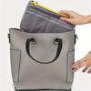 Women Cosmetic Organizer Bag Nylon Travel Insert Organizer Handbag Foldable Large Capacity Insert Bag Liner Makeup Tote