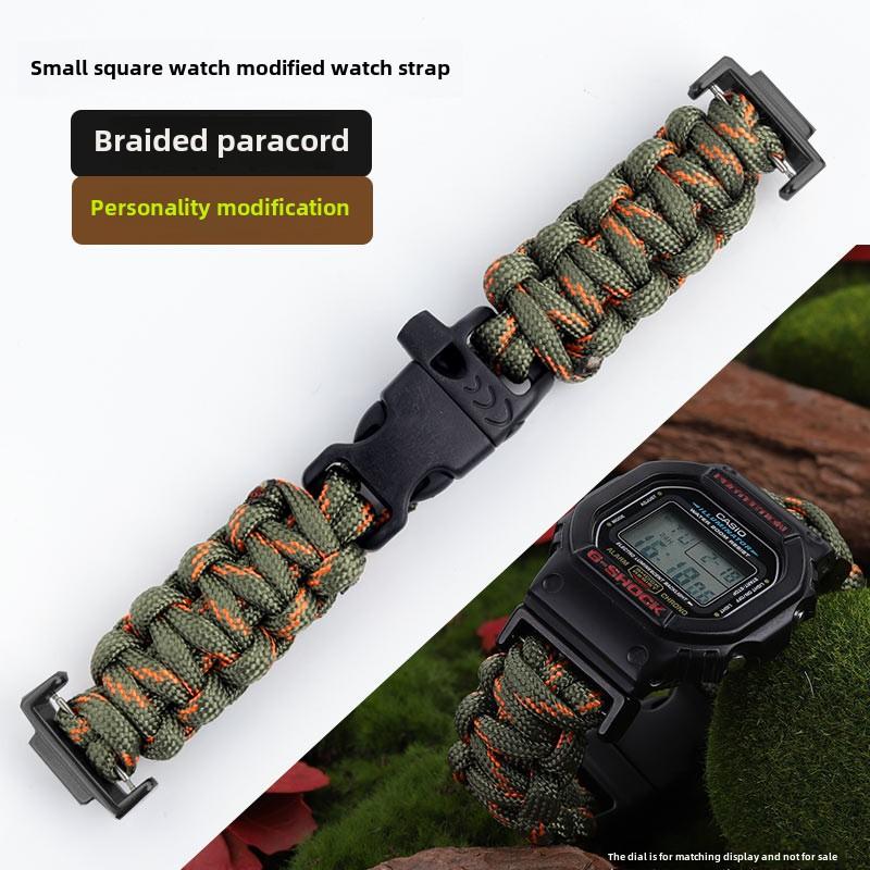 Woven nylon watch strap For Casio Gshock dw5600 GW-M5610 Ga100 GA2100 GM-5600 modify fabric dw-5600 Sports watchband accessories