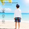 Boys' Long Sleeve Three-Piece Swim Set with Sun Protection
