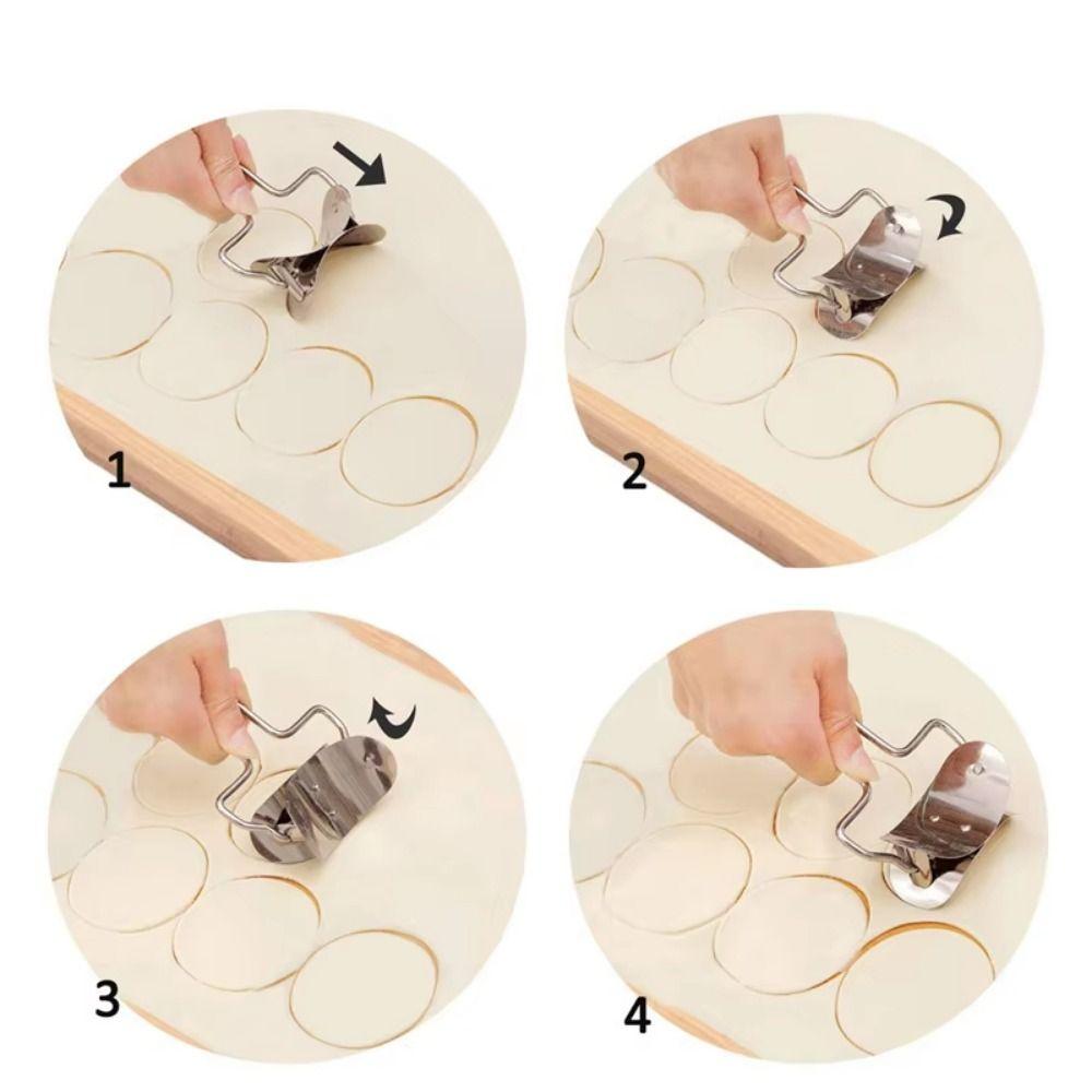 Durable Stainless Steel Dough Press Practical Dough Cutter Multi-Functional Dumpling Maker Home