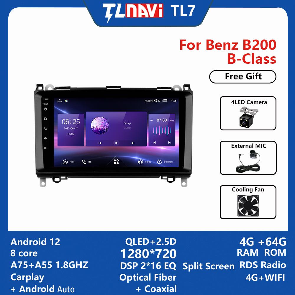 System nawigacji Android z 4G do Mercedes-Benz B200 2008-2011