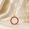 Elegant Women's Stainless Steel Zirconia Clavicle Necklace