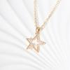 Star Shape Pendant Necklace for Women Fashion Golden Stainless Steel Clavicle Chain Wedding Party Daily Wear Jewelry Accessories