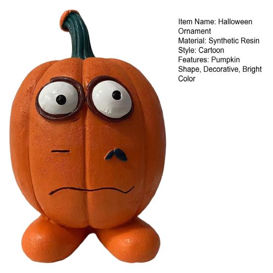 Halloween Ornament Cartoon Style Vivid Expression Design Pumpkin Decoration Joyful Festive Atmosphere Decor