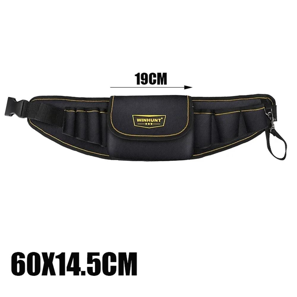 

Улучшенная многофункциональная карманная сумка для инструментов, сумка для ремонта из утолщенного холста, органайзер-сумка для хранения инструментов электрика, плотника, крепежа