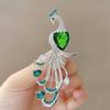 Luxury and Elegant Peacock Spirit Brooch, Small and Exclusive High-end Style Corsage, Retro Pin