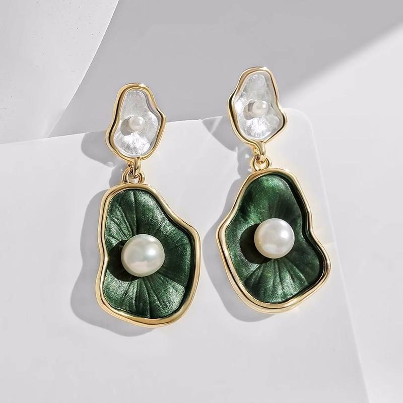 Korean Heart Drop Earrings For Women Girl Romantic Valentine's Day Gift Fashion Jewelry Trend Hanging Pearl Cute Bowknot Earring