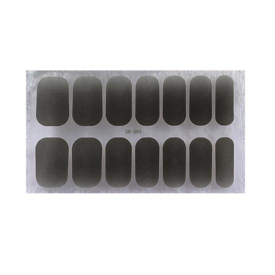 1 Sheet Gel Nail Strip UV Free Easy Apply Remove Self-adhesive Nail Sticker Long Lasting Waterproof Quality Glitter Solid Color Decorative Nail Wrap