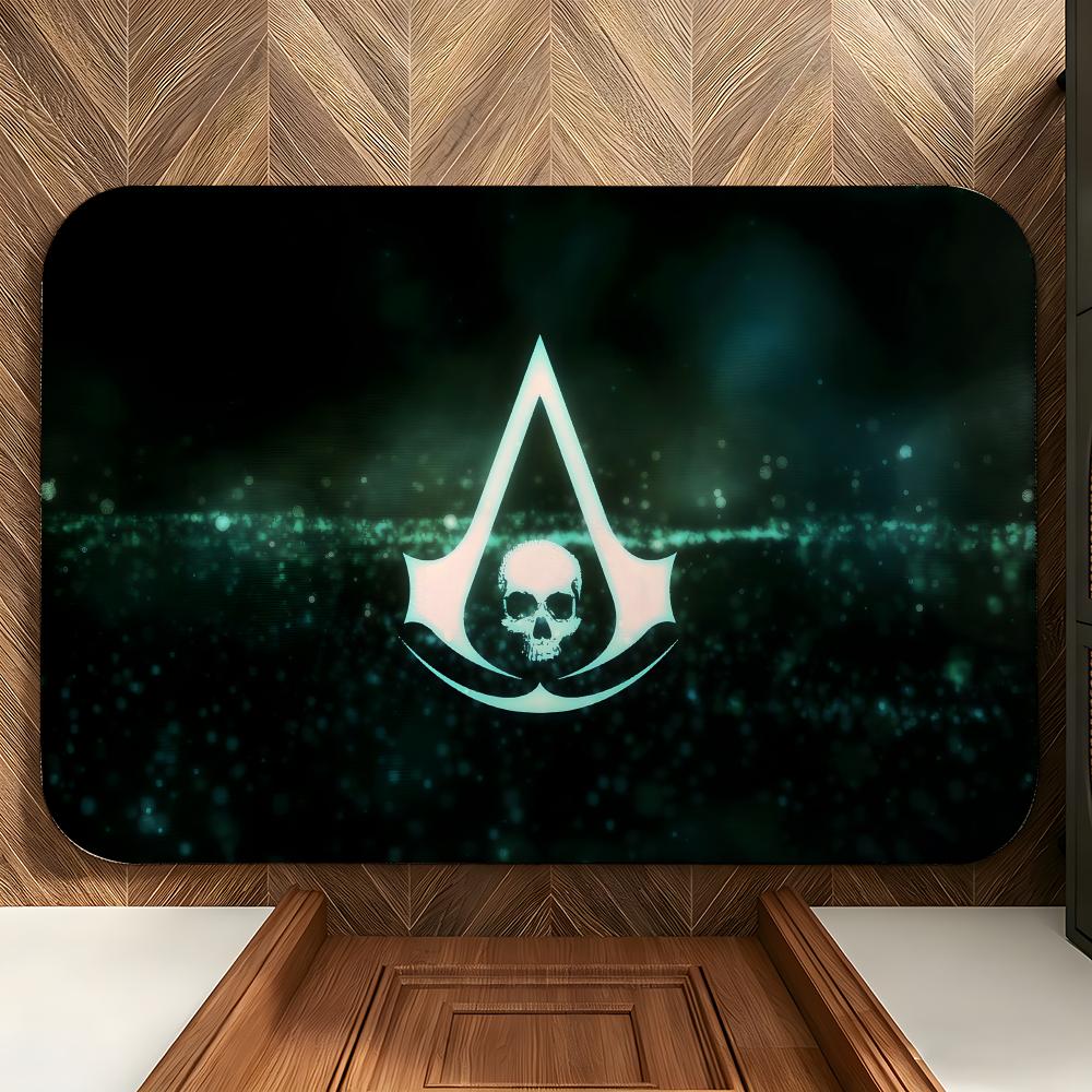 game A-Assassins Game C-Creed Floor Mat Soft Flannel Floor Mat Suitable for Entryways, Living Rooms, Bedrooms, and Bathrooms