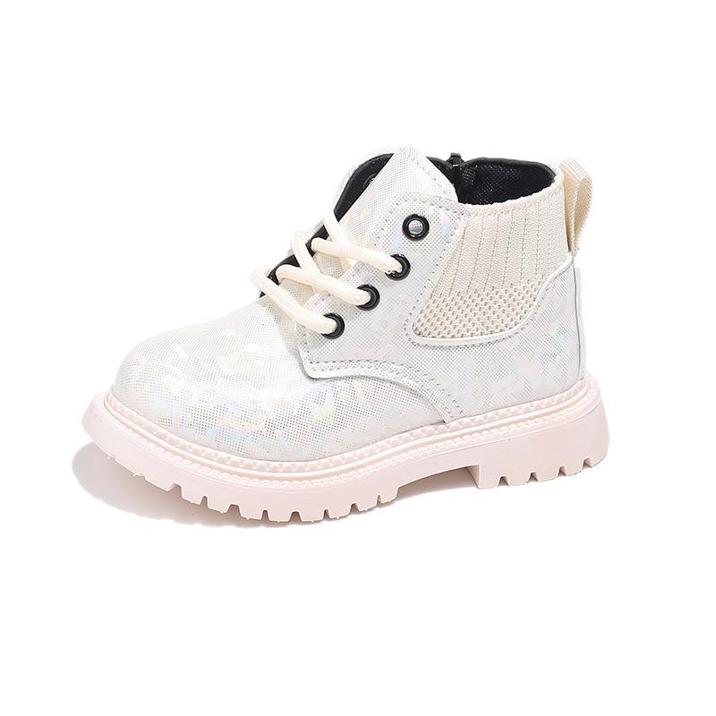 New Autumn Children's Shoes - Kids' Martin Boots, Mid/Little Children's Short Boots, Waterproof, Fashionable Patent Leather Boots for Boys and Girls