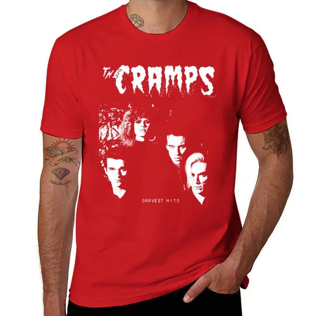 The Cramps Gravest Hits T-shirt t-shirts grafiska t-shirts löst sittande t-shirts animefigurer djurtryck för pojkar herr träningsskjortor
