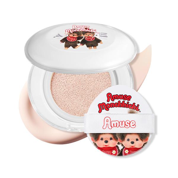 

[Коллаборация Monchhichi / Сменный блок + Подарок: Лист для волос] AMUSE Керамический совершенствующий кушон для кожи 0.5 Fair 0.5 Fair