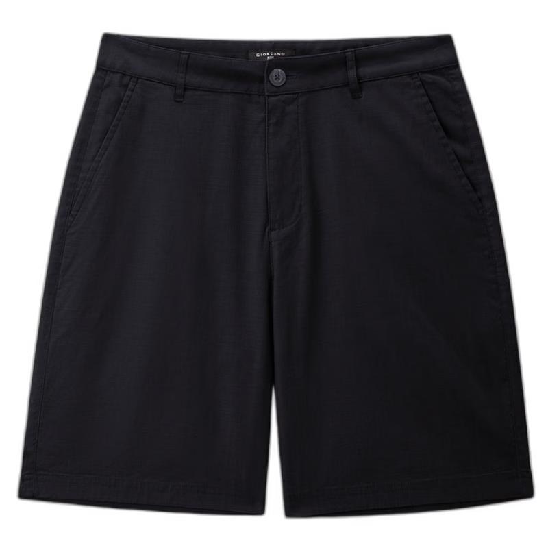 Giordano Men s Lyocell Cotton Straight-Leg Casual Shorts 31