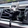 Rotating Propeller Pilot Dog Car Air Fresheners Perfume Auto Vent Clip Fragrance Diffuser Aroma Dispenser Plane Ornament Fan Fun