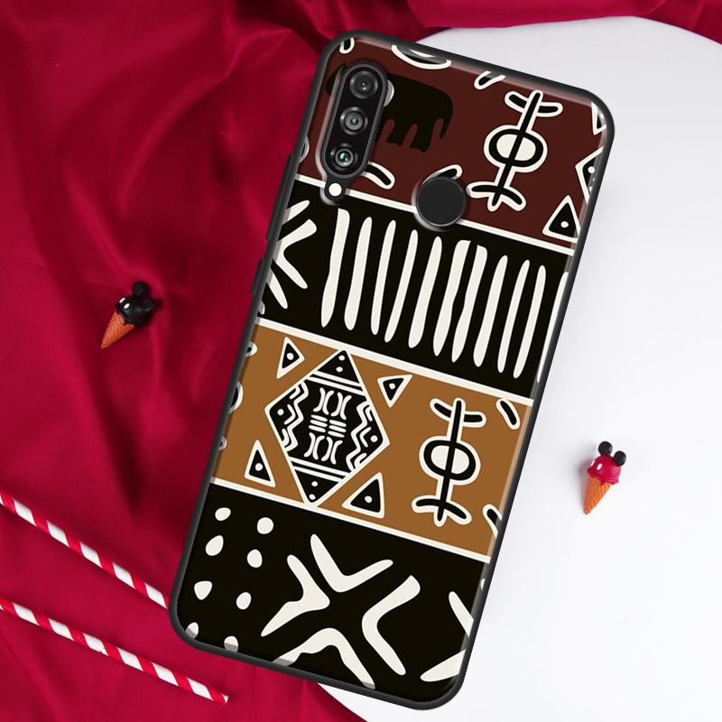 African Fabric Print For Huawei Nova 8i 7i 11i 12i 12s 9 10 SE Y90 Y60 Y70 Y72 Y61 Y91 P30 P40 Lite P60 Pro Case
