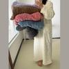 Fashion Winter Women Nightgowns Jacquard Dress Night Dress Loose Solid Color Thickened Flannel Sleepwear Home Clothes