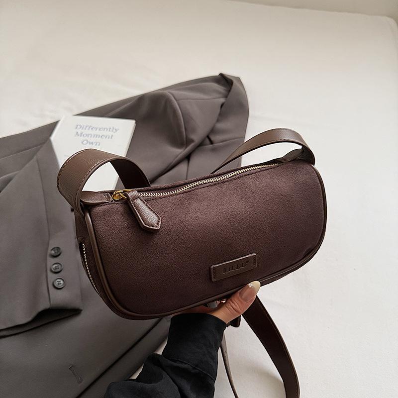 

Популярная сумка Boston нишевая ретро одноплечевая сумка кроссбоди, сумка-подушка кофейный